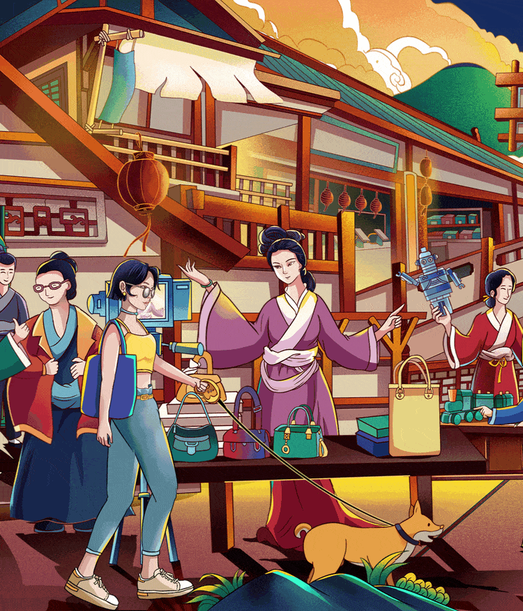 万科节日长图（图ZMjU1NTc3OTIw） - 商业插画 - 站酷设计师C君_Children原创素材 - 站酷ZCOOL