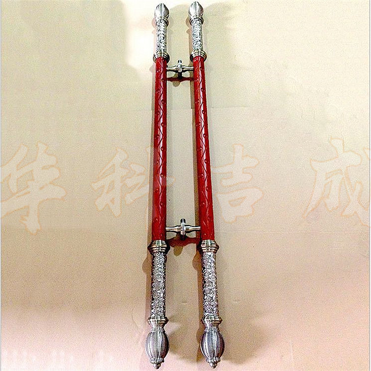 超长不锈钢夹木钛金拉手 — 镜面钛金门拉手价格优惠