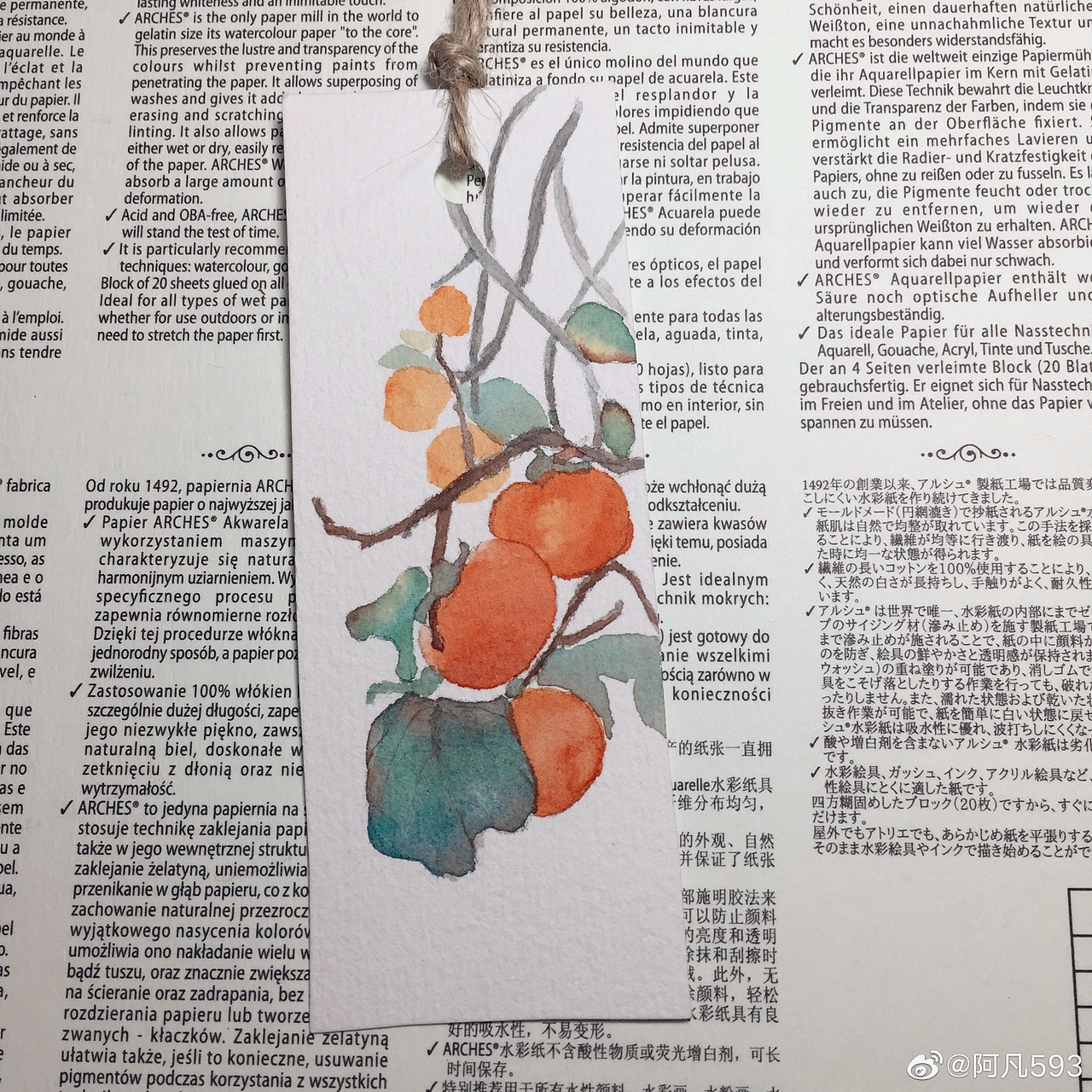 水彩小书签（图ZMjAwOTc4NzEy） - 绘画 - 站酷设计师阿凡593原创素材 - 站酷ZCOOL