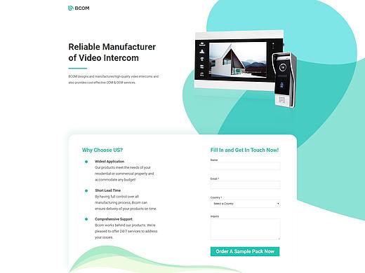 Video Intercom 着陆页