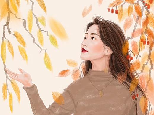插画头像练习——豌豆