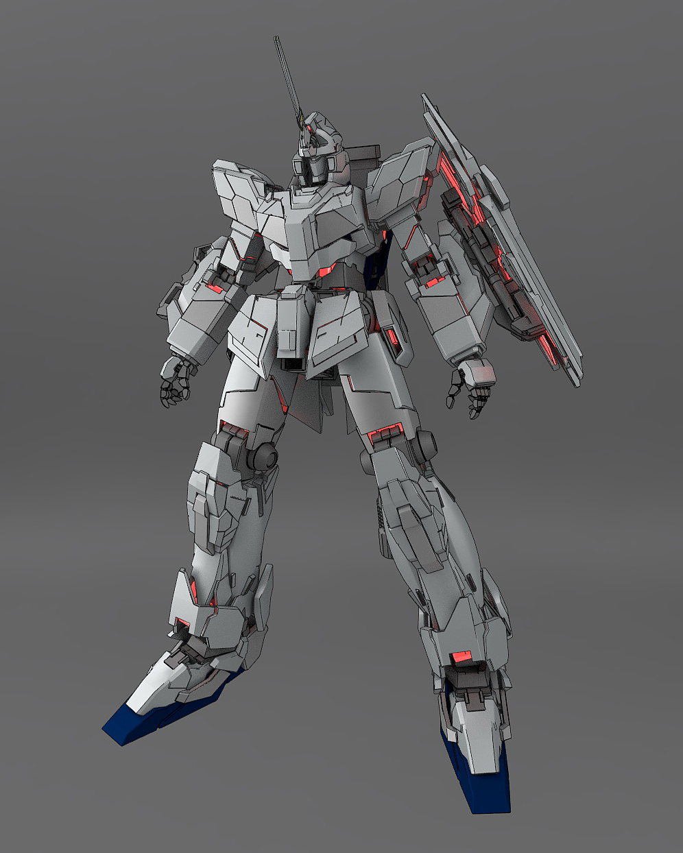 独角兽高达渲染