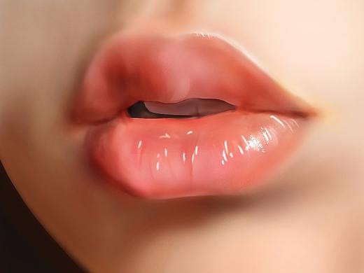 跟著教程臨摹了個嘟嘟唇（個人主頁-ZMjc4NDg4NzY=） - 其他平面 - 站酷設計師haxiaogua原創(chuàng)素材 - 站酷ZCOOL