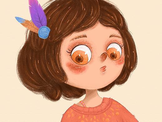 《小鸟依人》头像习作（个人主页-ZMzk4NzA2MDQ=） - 创作习作 - 站酷设计师桃染栩原创素材 - 站酷ZCOOL