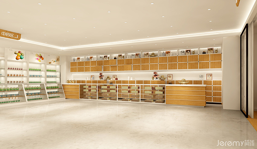 深圳健康阿鹿药店空间形象SI系统设计