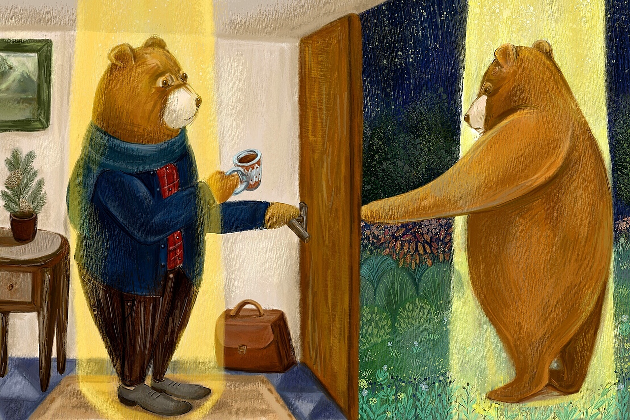 LILING原创过往参赛作品<熊在平行世界里与熊自己相遇的一瞬间>