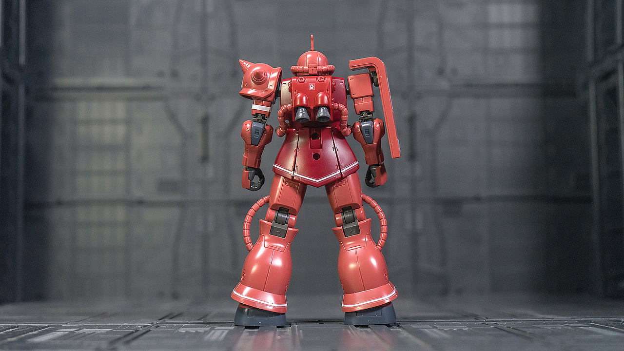 【万代hg】 gto—024 夏亚专用扎古ii 红色彗星ver.