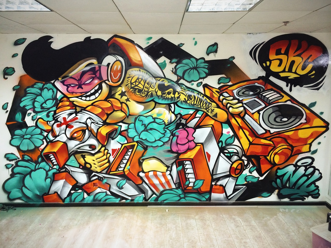 复古涂鸦项目Vintage Graffiti working project|插画|新锐潮流插画|张博EdisonZhang - 原创作品 ...