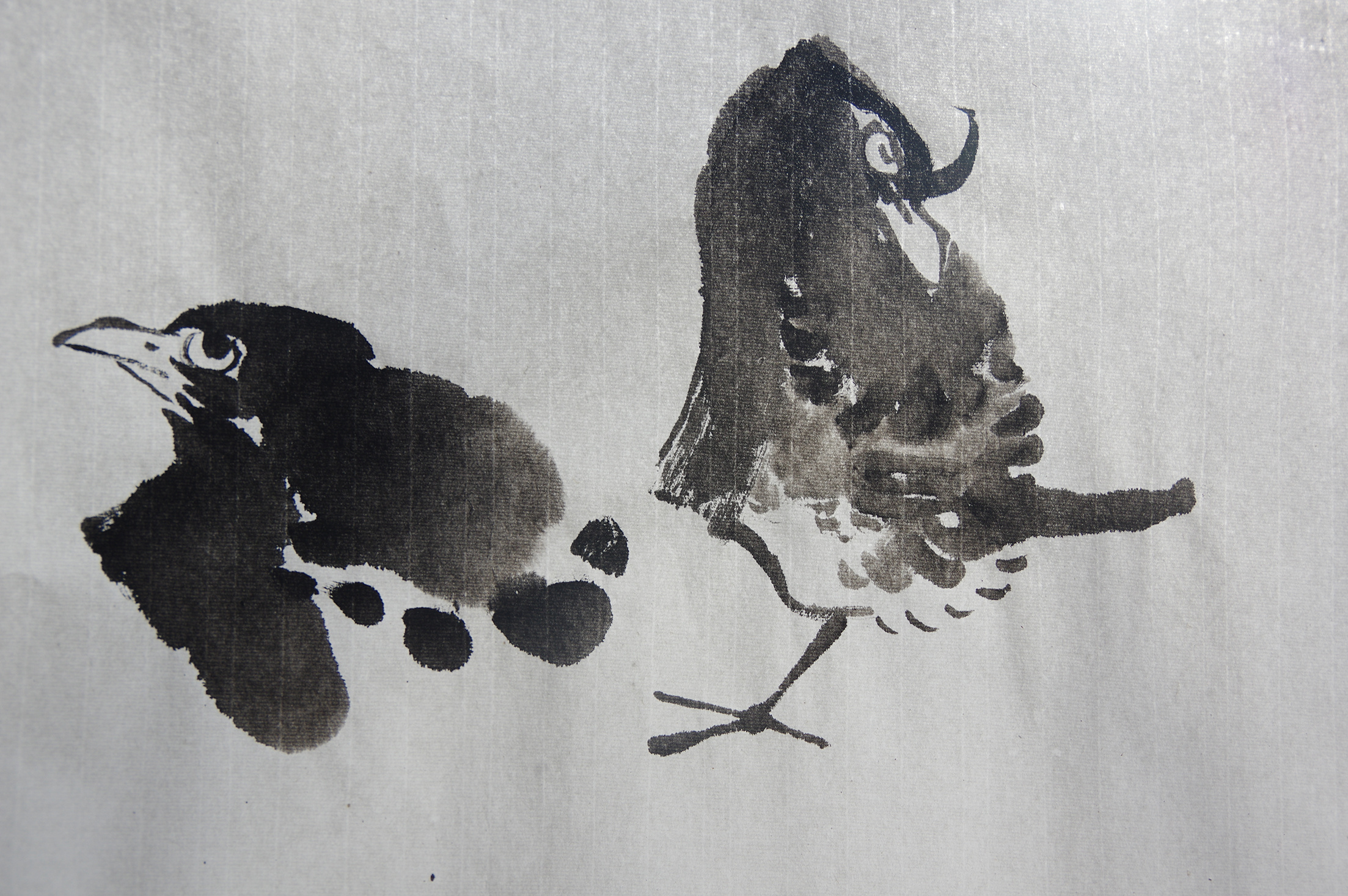 八大山人白眼鸟临摹习作|纯艺术|国画|steven_holy - 原创作品 - 站酷