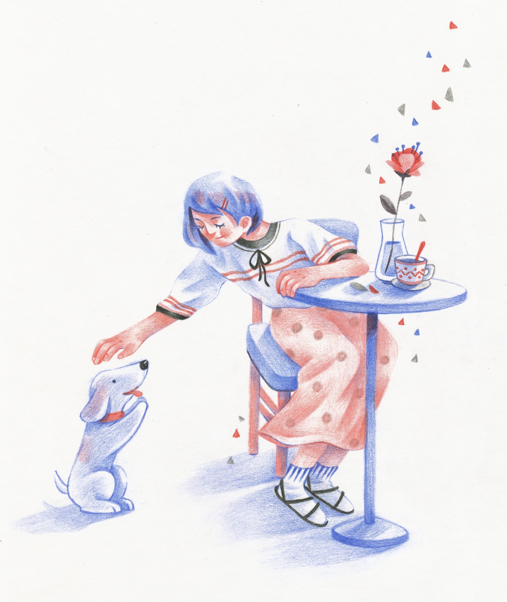 彩铅/before sundown/|插画|绘本|谷子粒儿 - 原创作品 - 站酷 (zcool