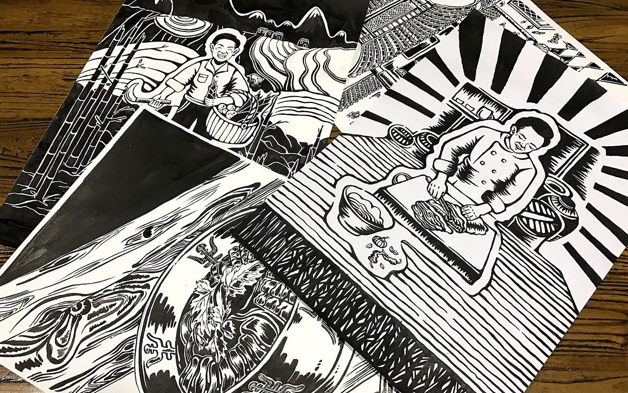 专注餐饮这几年——意合餐饮插画合集（下）（图ZMTE2MzM4NjQw） - 品牌 - 站酷设计师湖南意合品牌原创素材 - 站酷ZCOOL