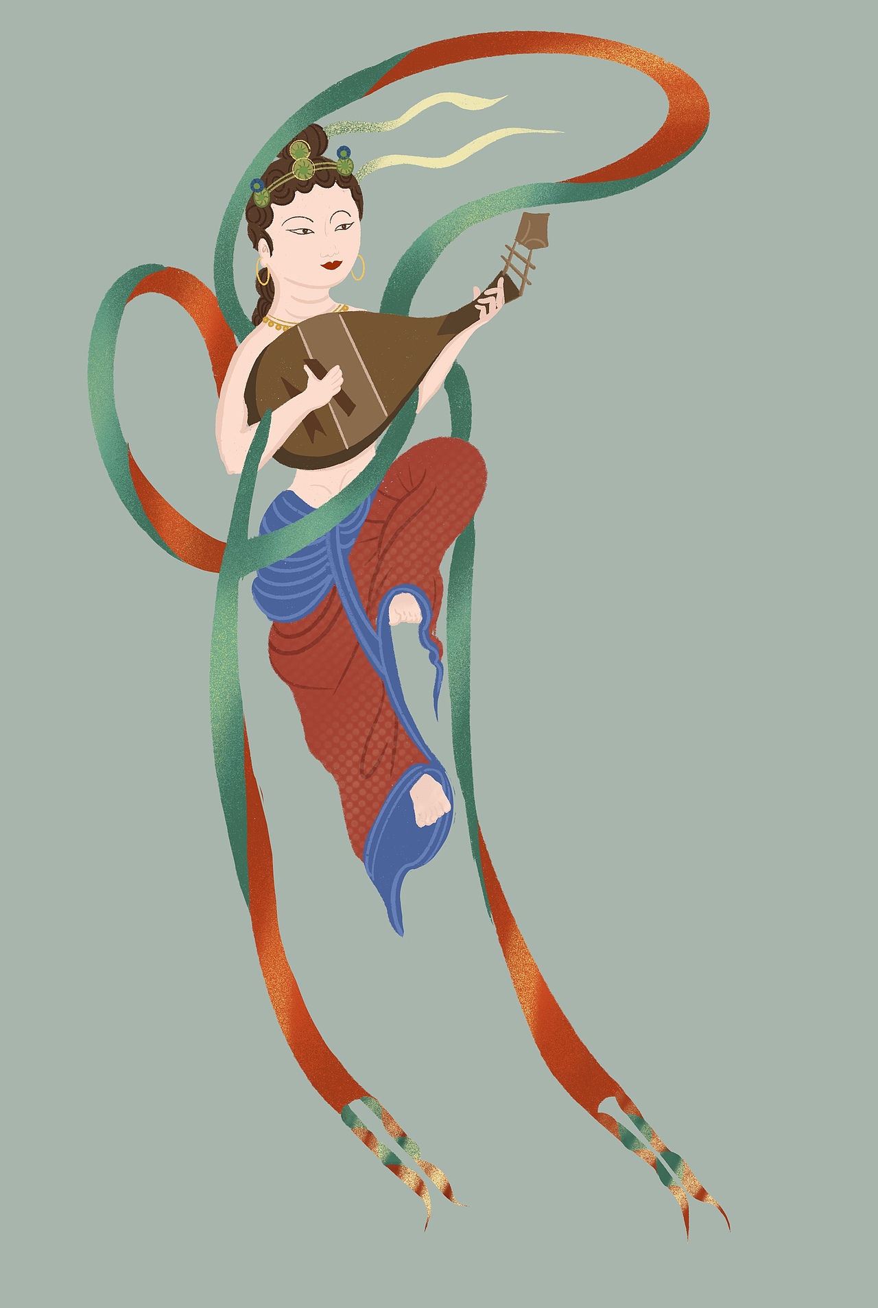 敦煌元素小插画