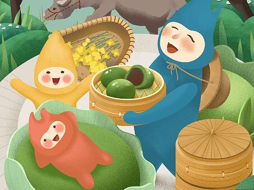 民生银行24节气插画