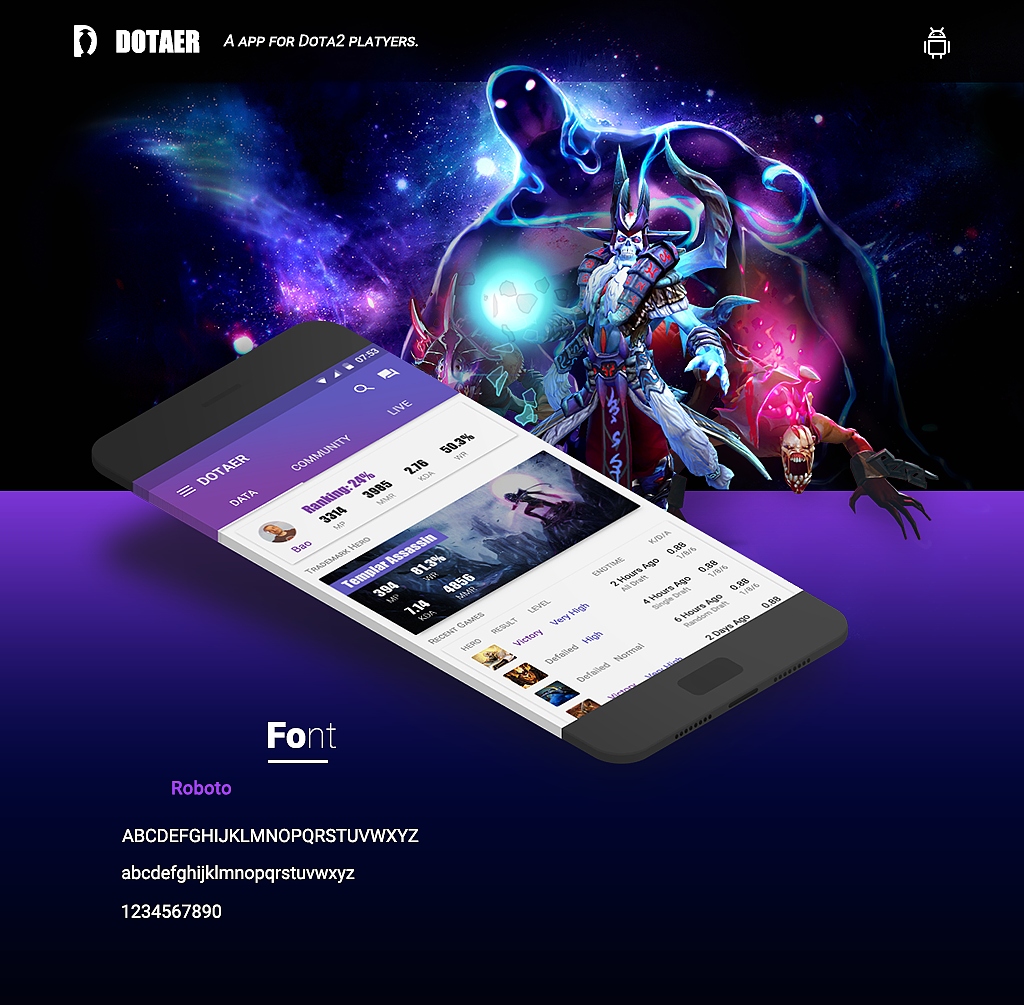 【DOTAER】Dota2游戏社区APP(图ZODc2NjQzMTI=) - APP界面 - 站酷设计师大包大魔王原创素材 - 站酷ZCOOL