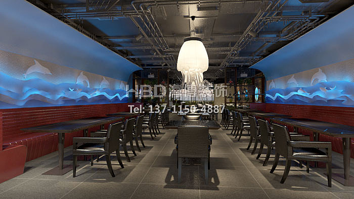 广州餐厅设计公司 兴盛路鹰湾广州海鲜餐厅设计装修（图ZNzQyMjQ3OTI=） - 家装设计 - 站酷设计师办公室装修lily原创素材 - 站酷ZCOOL