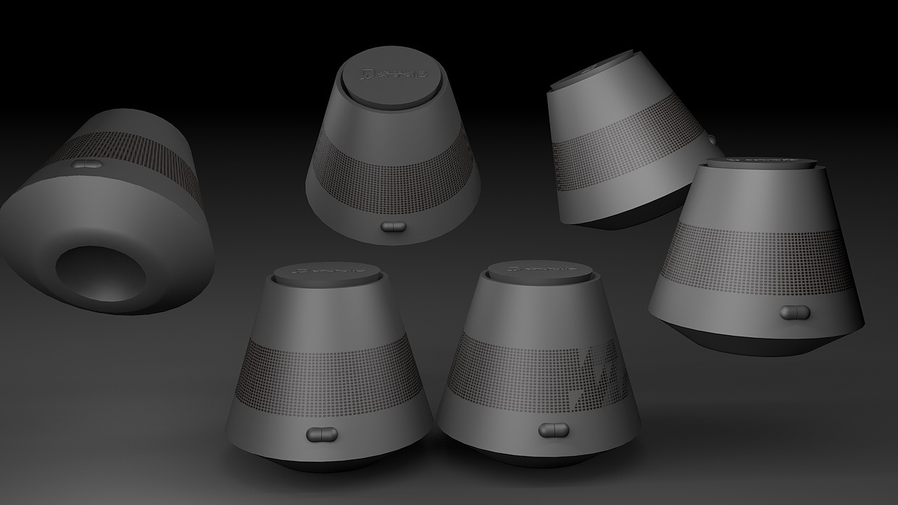 音箱外观设计bc大猫设计c4d创意音响效果图