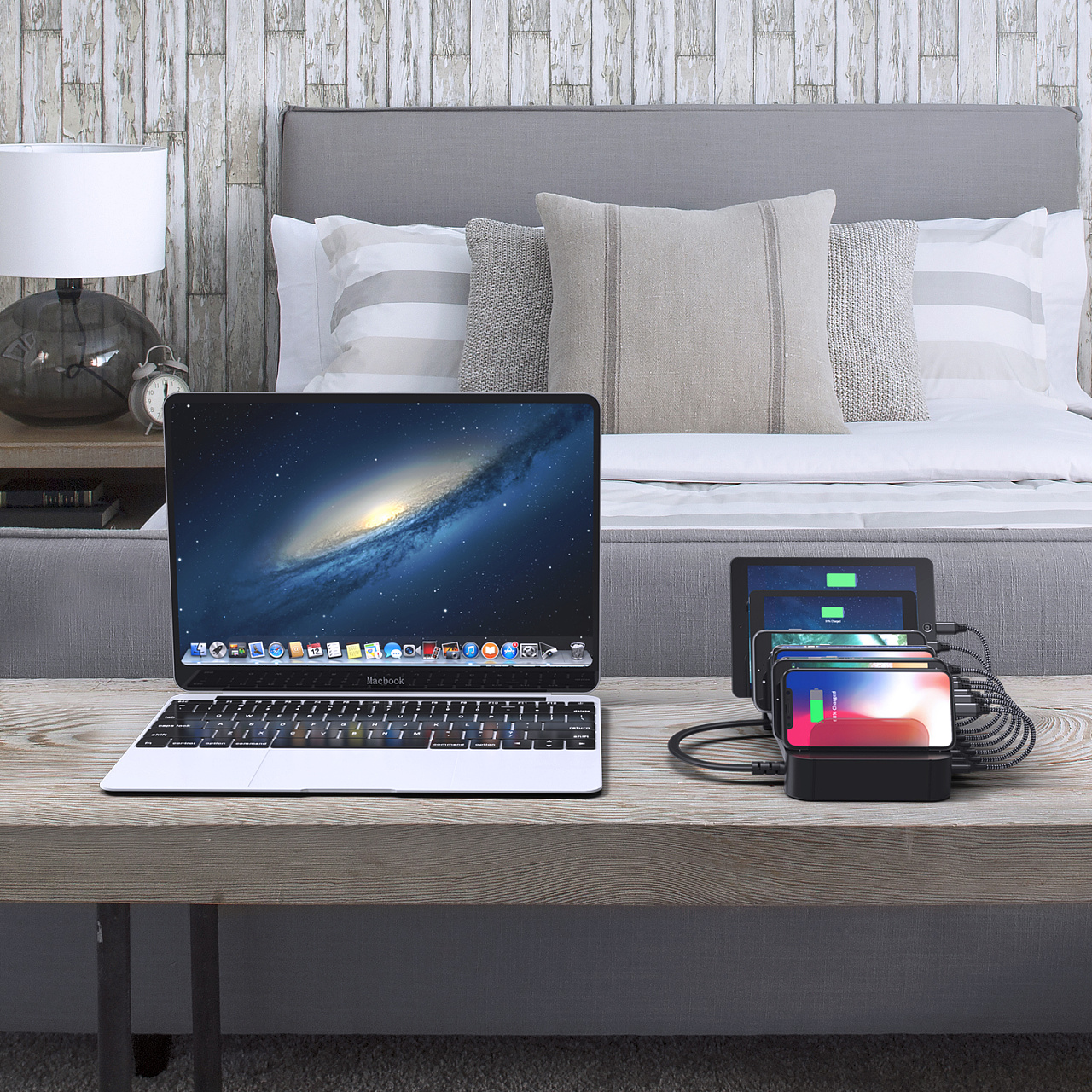 亚马逊8口座充场景图建模渲染|工业/产品|电子产品|锁不住的自由