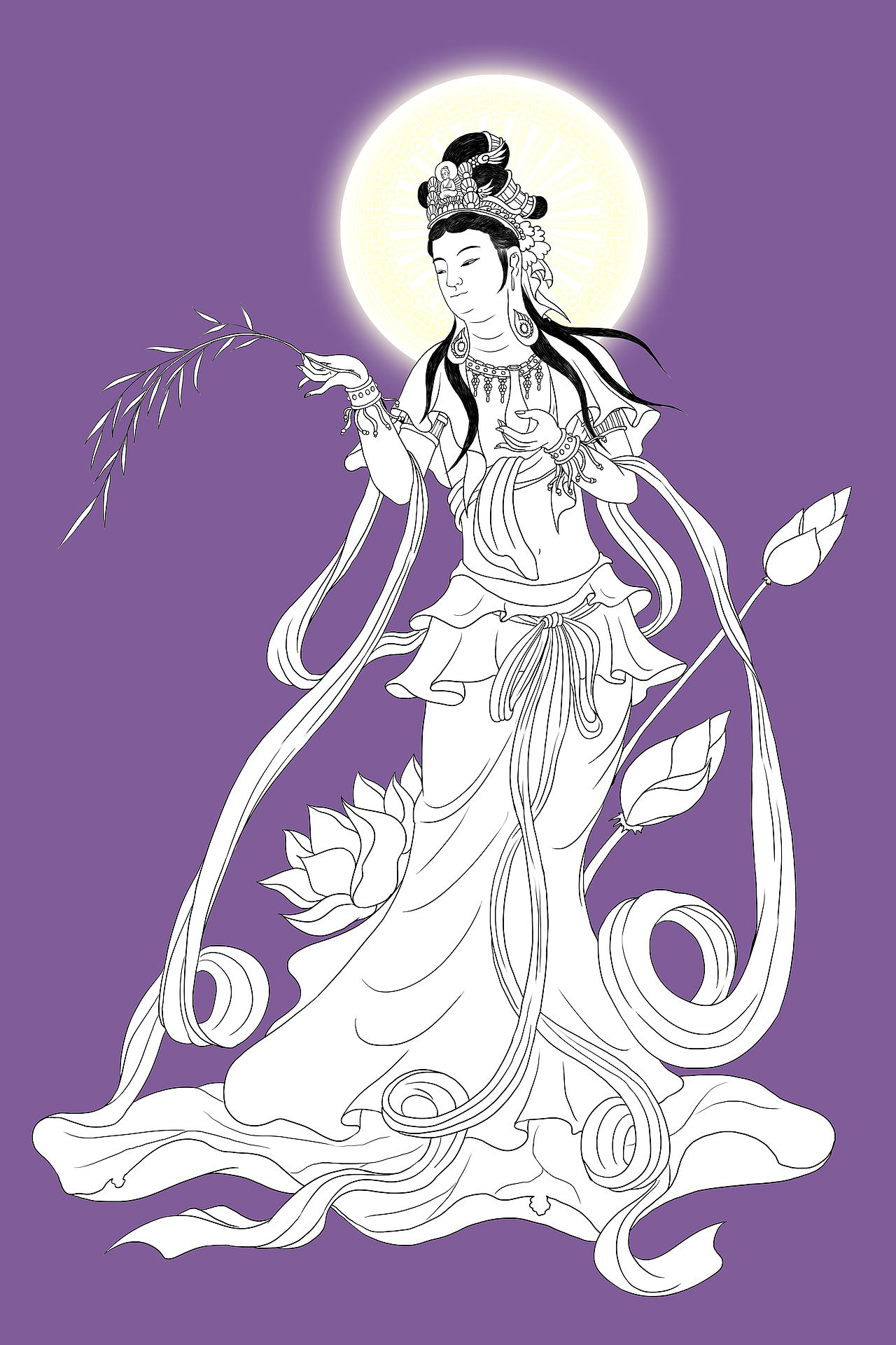 三十三观音洒水观音