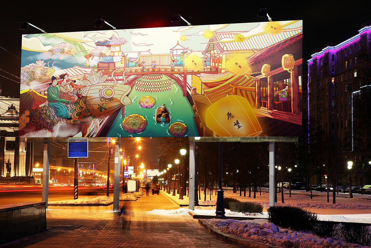 梦回长安城 |打开ULED去旅行（图ZMjg1NjY4NzUy） - 海报 - 站酷设计师木木熹4原创素材 - 站酷ZCOOL