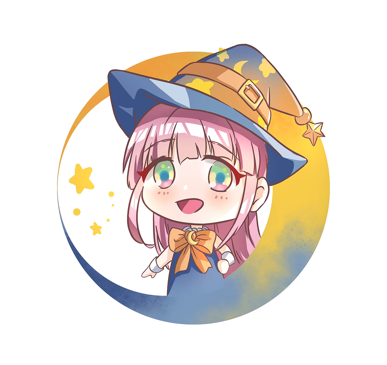 潮玩角色q版插画