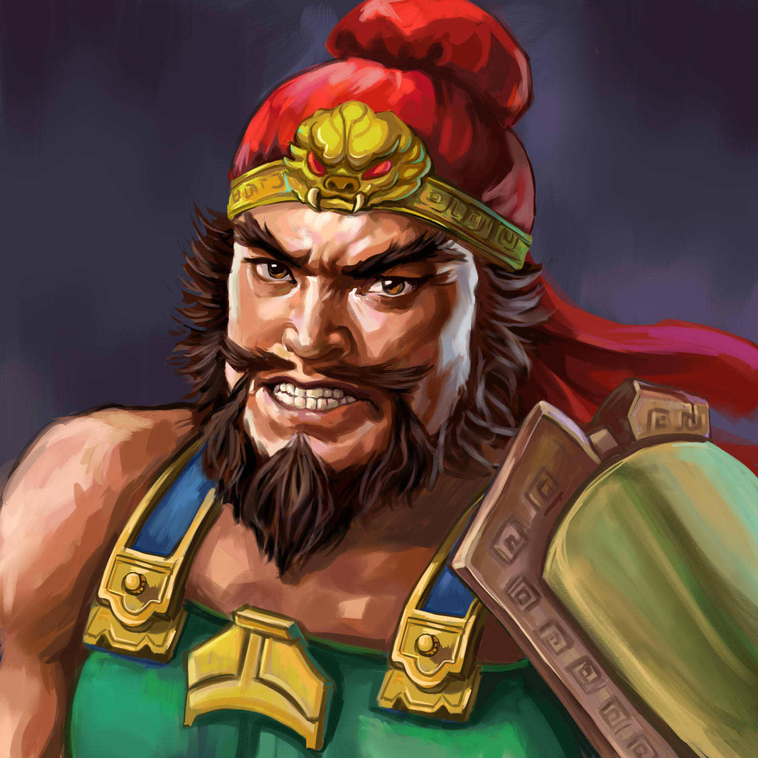 角色原画头像张飞