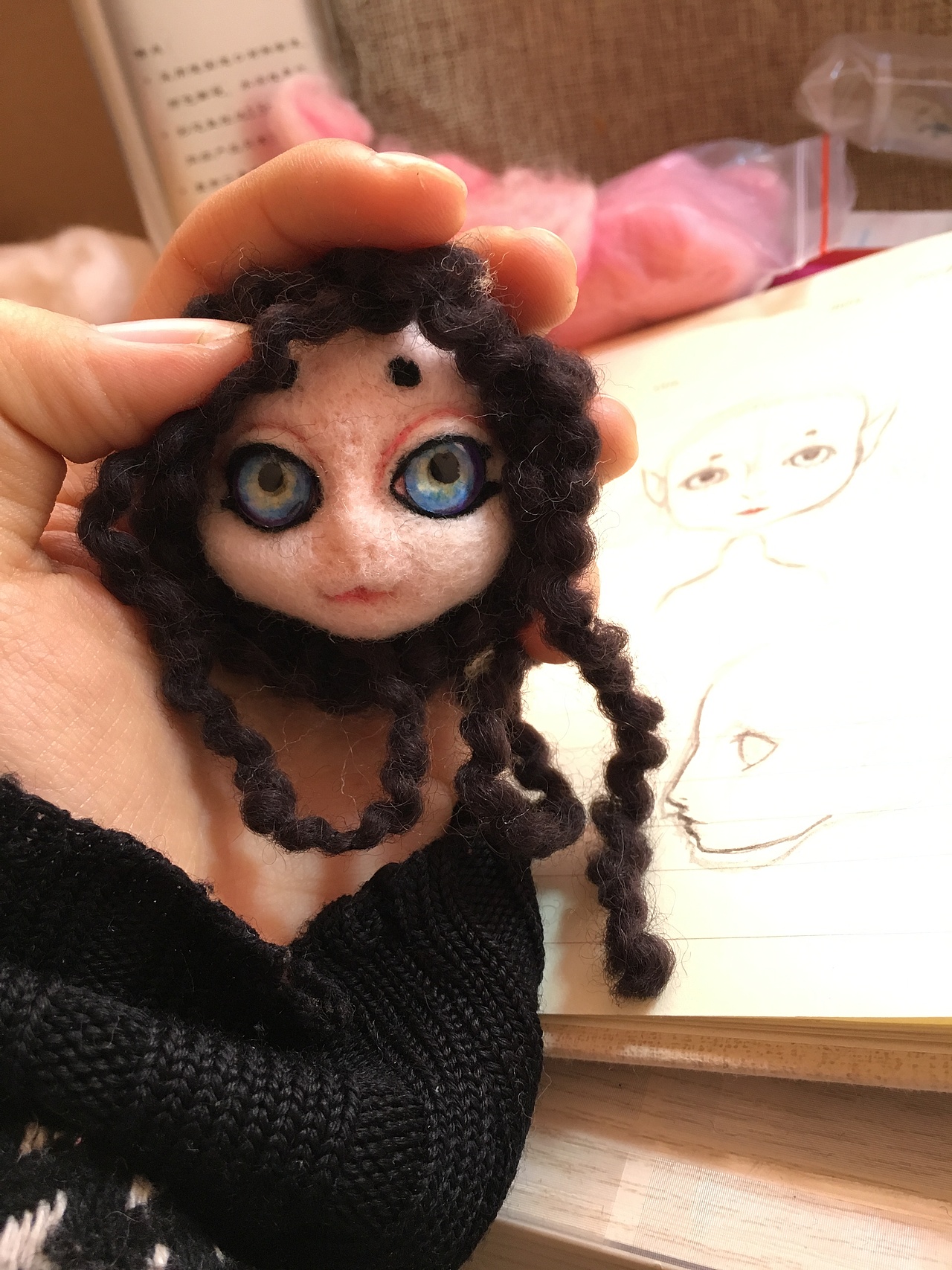 我的第一个毛毡娃 小魔怪 感觉自己像个造物者（图ZNzg2MTQwNjg=） - 手办/模玩 - 站酷设计师w鲨_210原创素材 - 站酷ZCOOL