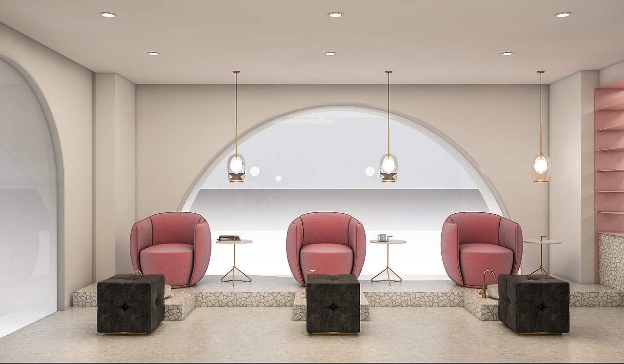 美容店設計案例（圖ZMTY3OTQ1MjU2） - 家裝設計 - 站酷設計師灰GRAYSCALE原創(chuàng)素材 - 站酷ZCOOL