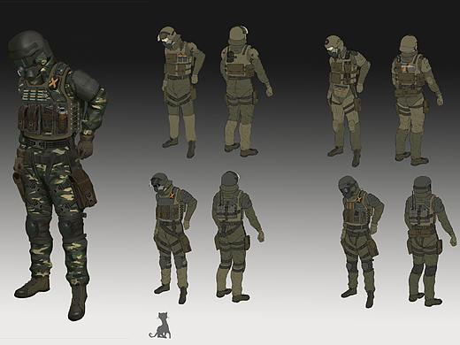 士兵（个人主页-ZNTU3NDg4NDQ=） - 设定/分镜 - 站酷设计师露露打雷原创素材 - 站酷ZCOOL