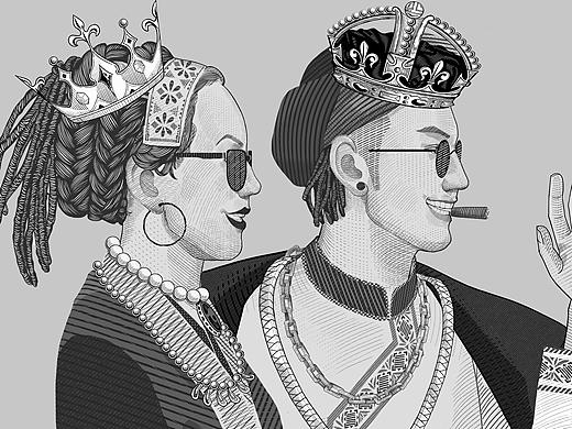 滴滴打车h5插画