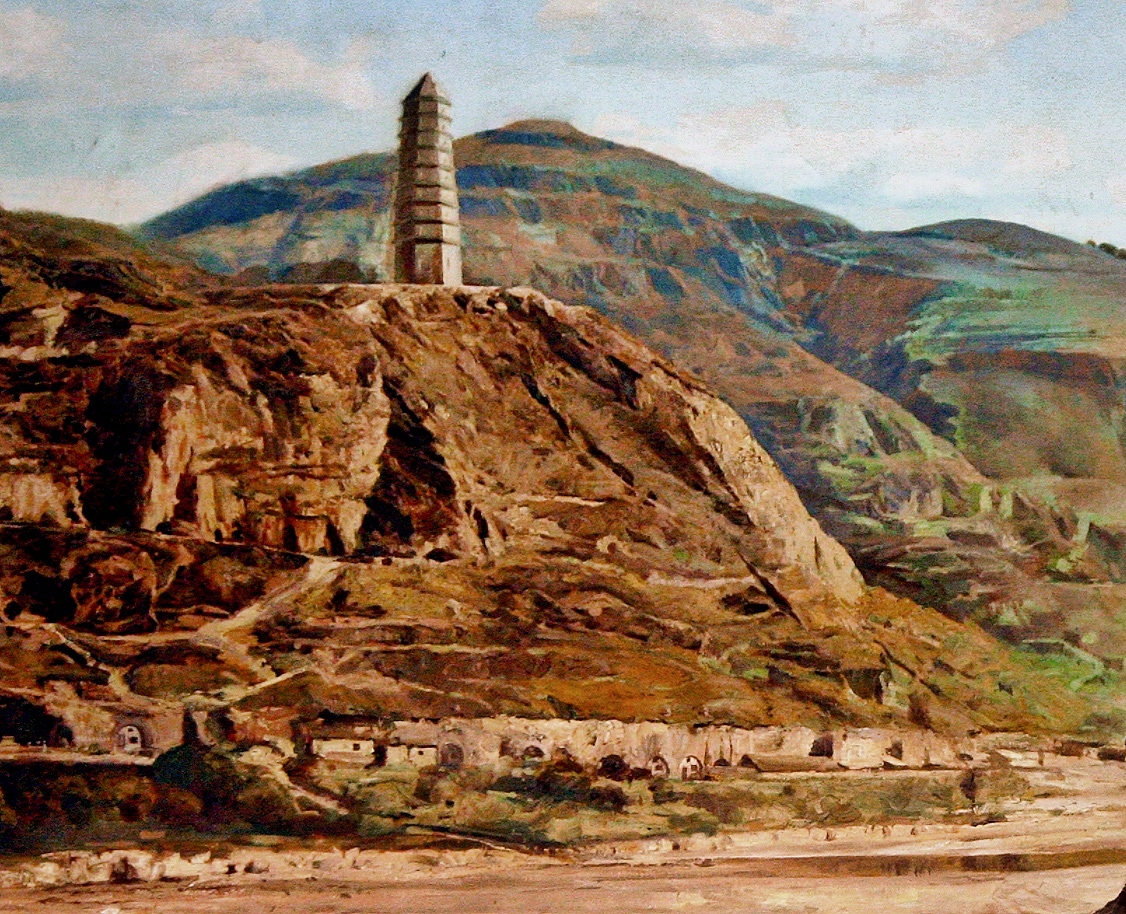 油画作品《圣地延安》