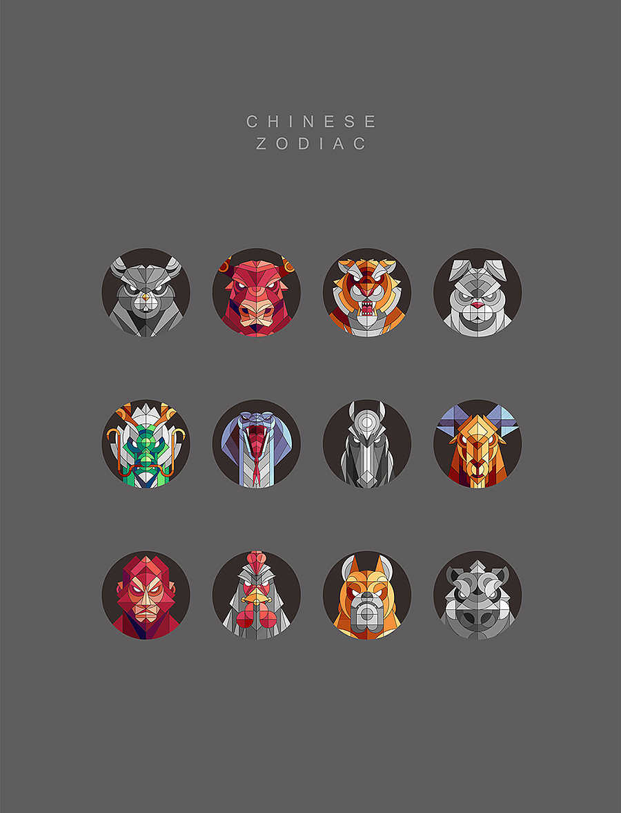 十二生肖（图ZMjIzMDYwNDcy） - 图案 - 站酷设计师天空之城的下水道原创素材 - 站酷ZCOOL