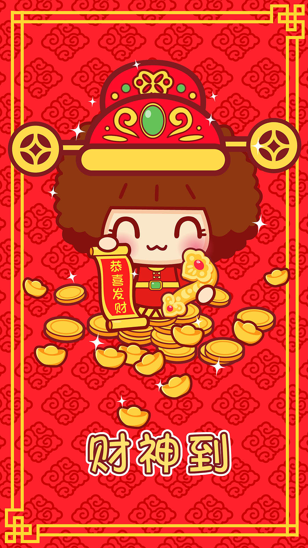 摩丝摩丝春节插画（图ZMTA0NTU4MzUy） - 艺术插画 - 站酷设计师碳碳原创素材 - 站酷ZCOOL