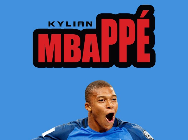 世界杯足球明星法国姆巴佩海报