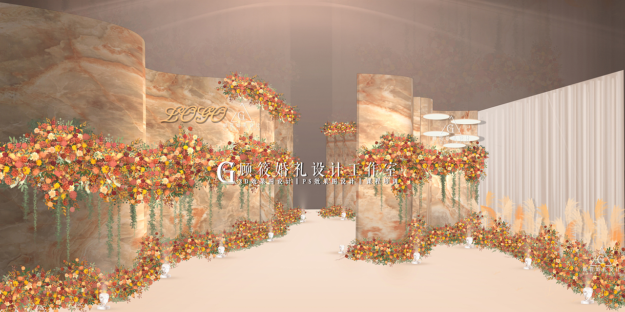 PS婚礼效果图（图ZMTYzNDcxNzQ0） - 舞台美术 - 站酷设计师顾筱婚礼设计原创素材 - 站酷ZCOOL