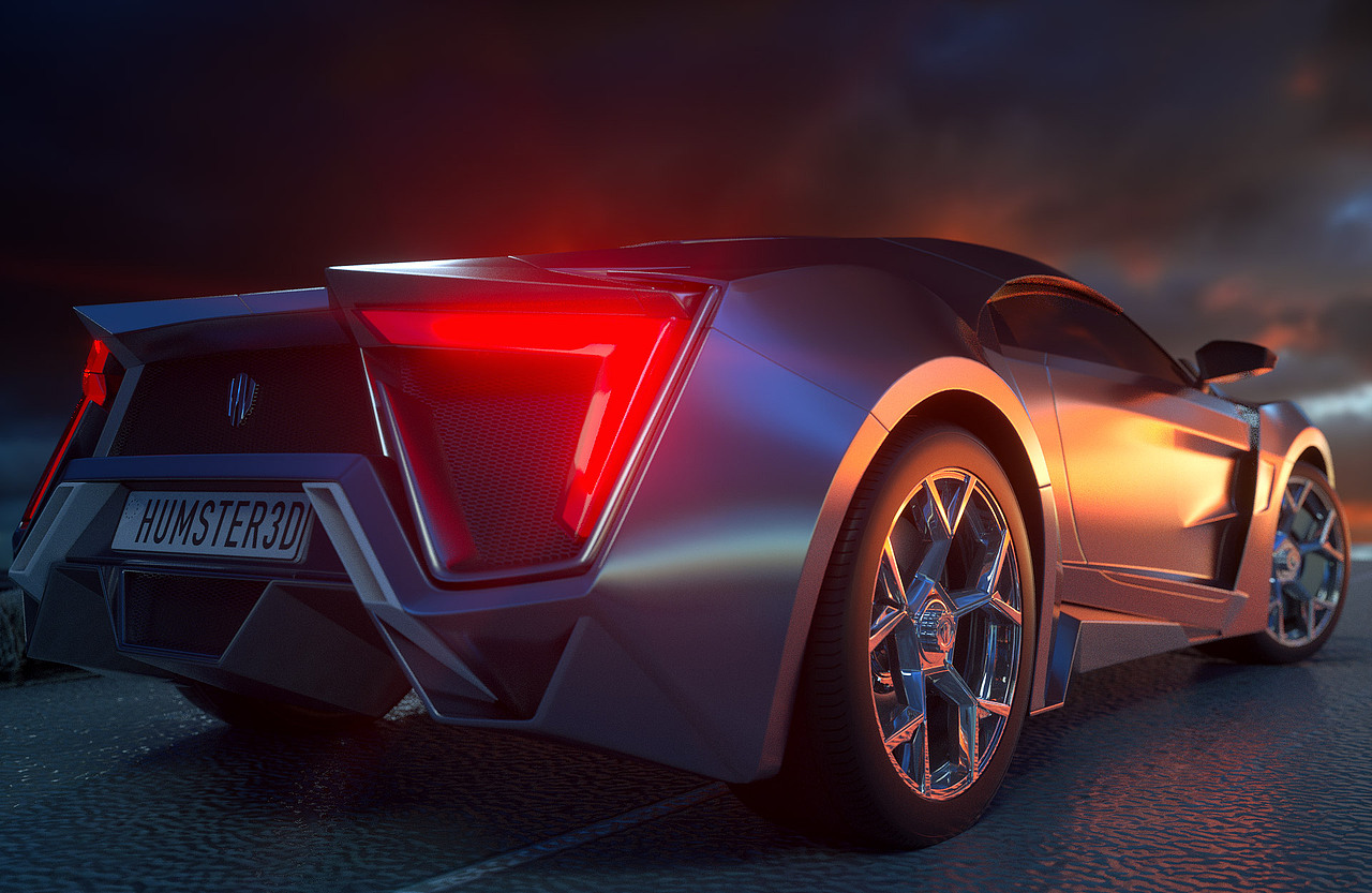 汽车静帧渲染测试Octane for C4D