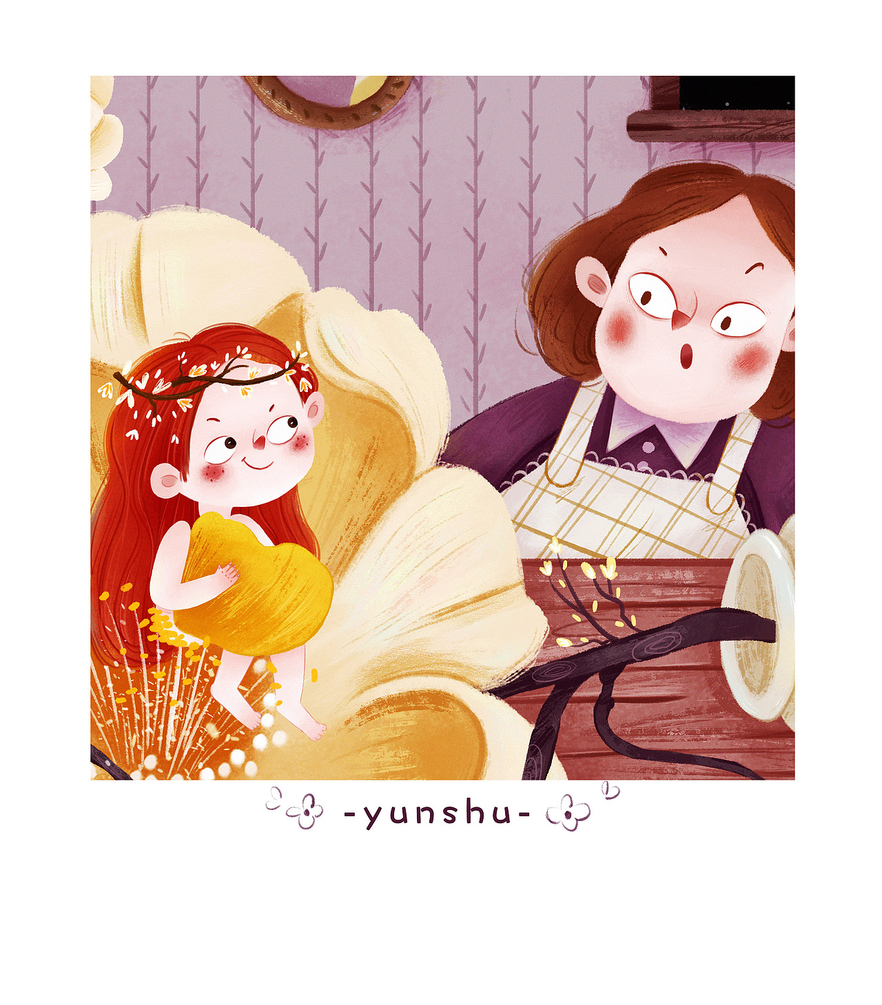 拇指姑娘（图ZMjcxOTY5NjQ0） - 儿童插画 - 站酷设计师允书同学原创素材 - 站酷ZCOOL