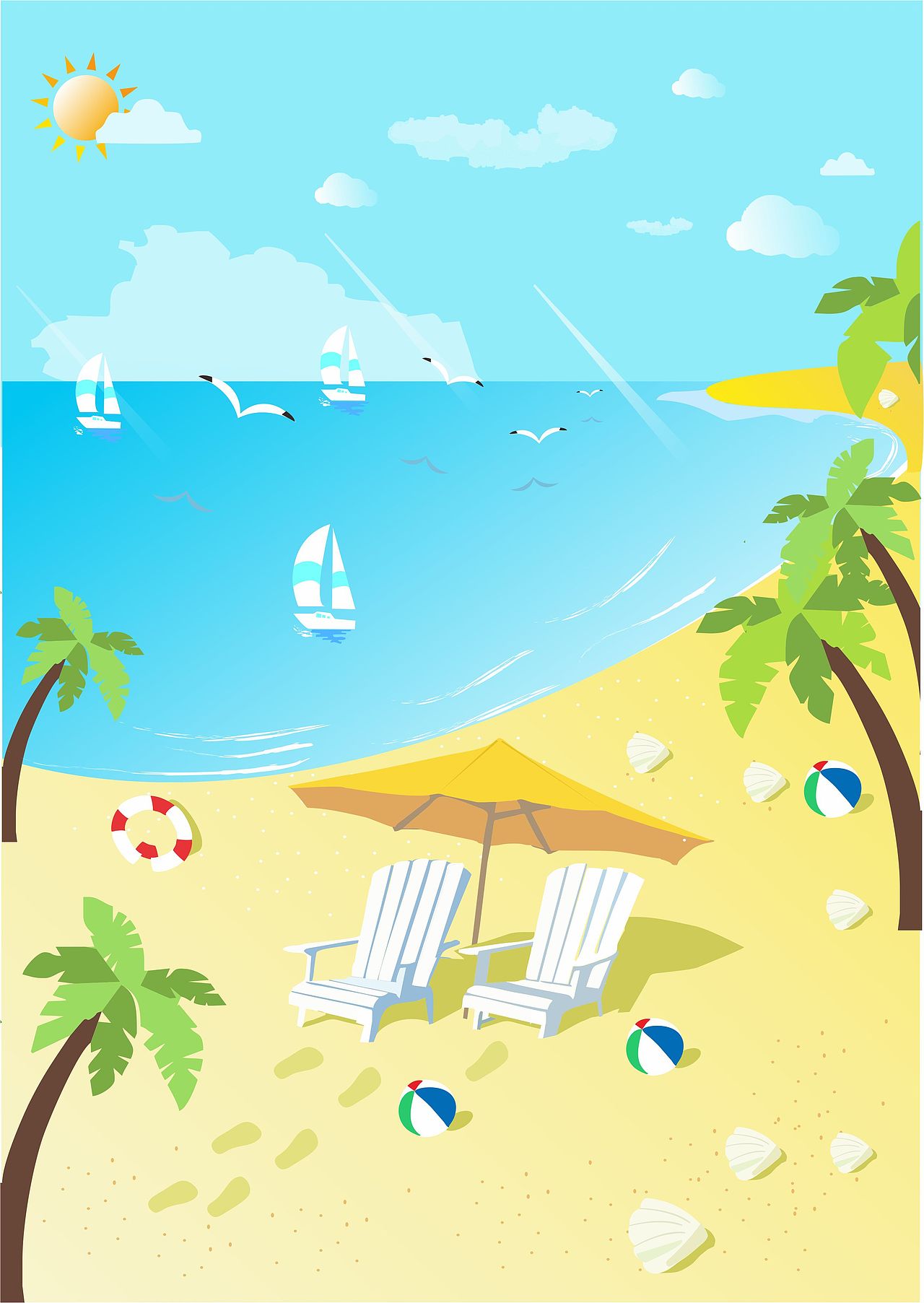 夏至（图ZMTgyMzcyMzE2） - 商业插画 - 站酷设计师涂白原创素材 - 站酷ZCOOL