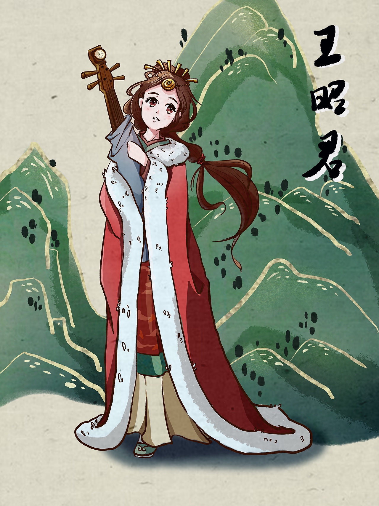 江南百景图王昭君|动漫|单幅漫画|yvonne姬芳_原创作品-站酷(zcool)