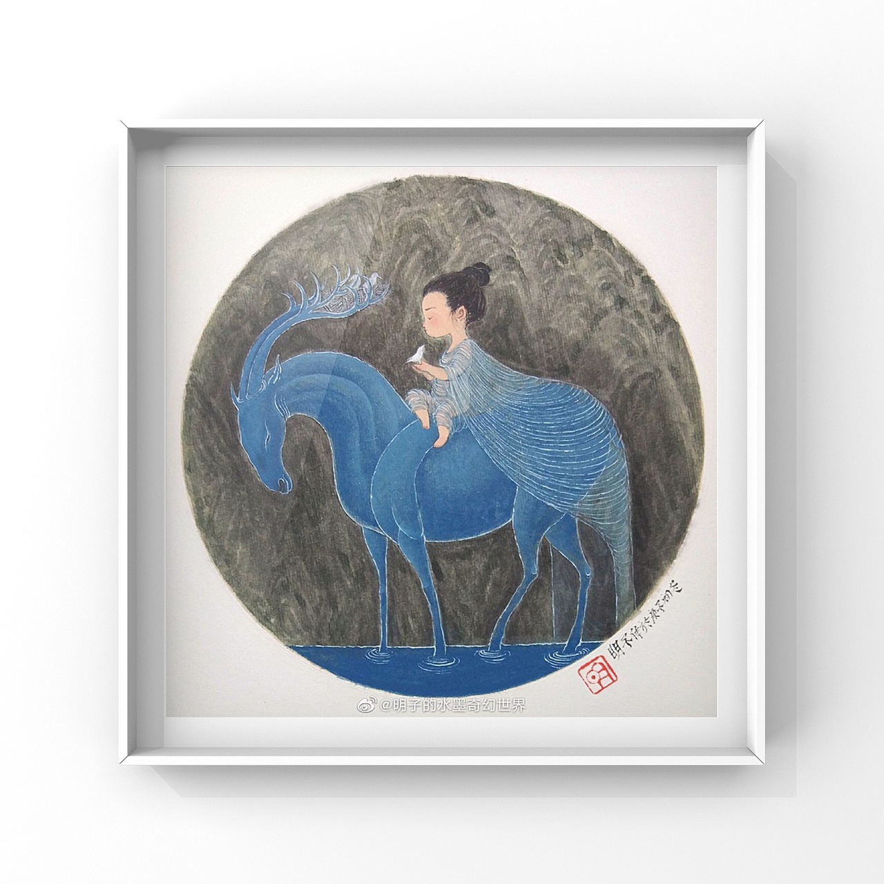 明子的水墨奇幻世界——《风信子系列》2,海量慎点。(图ZMjc3NTQzMzI4) - 绘画 - 站酷设计师明子水墨奇幻世界原创素材 - 站酷ZCOOL