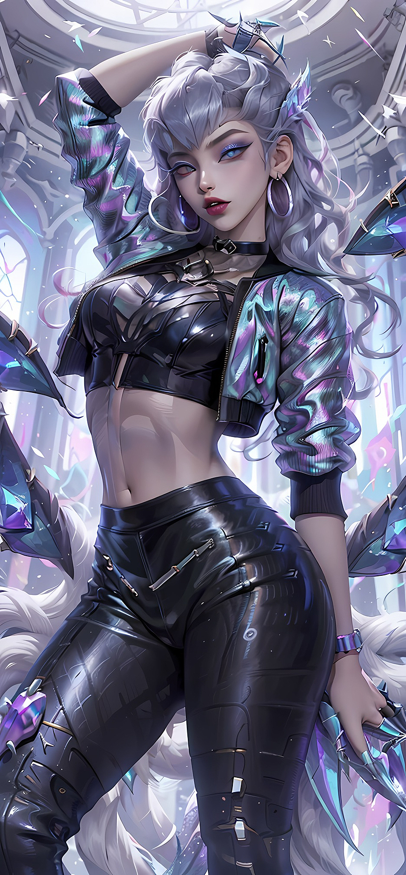 伊芙琳 #KDA #ai绘图 #lol #stablediffusion（图ZMzQ3NTc1MzUy） - 游戏原画 - 站酷设计师麦芒小盆友原创素材 - 站酷ZCOOL