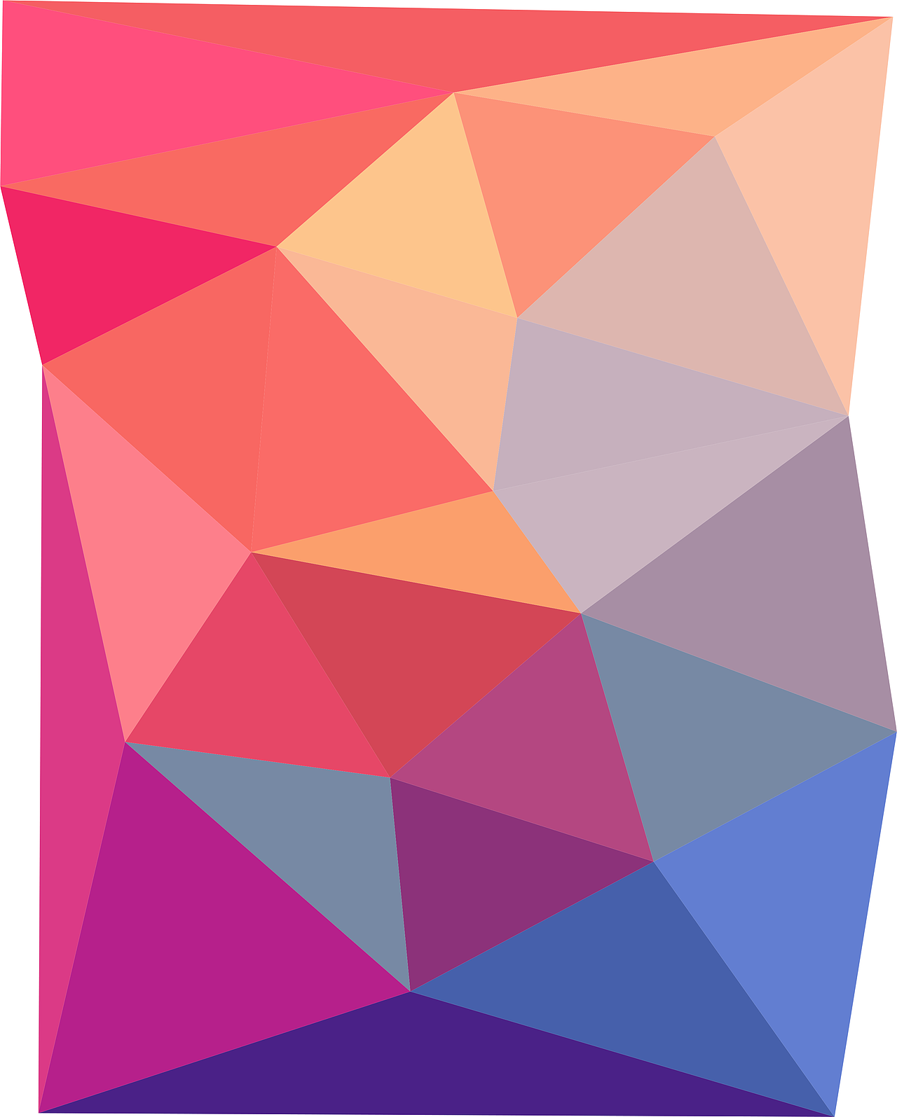 简洁色块的海报普通学生都能做