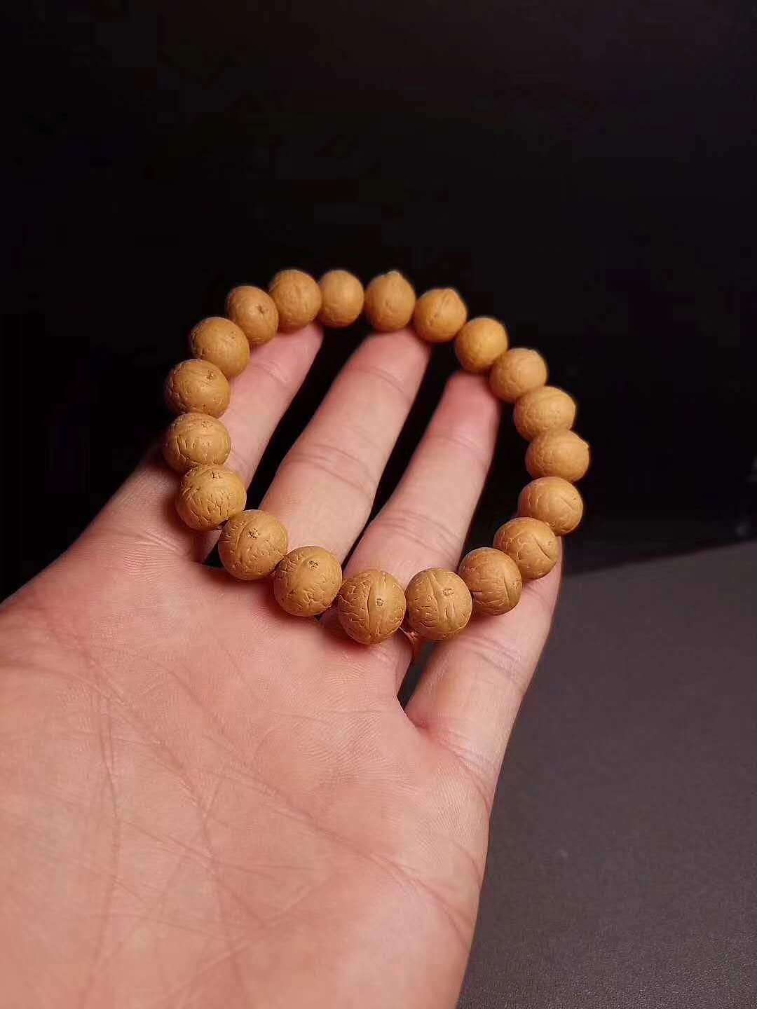 小黄皮凤眼手串——龙掌柜文玩