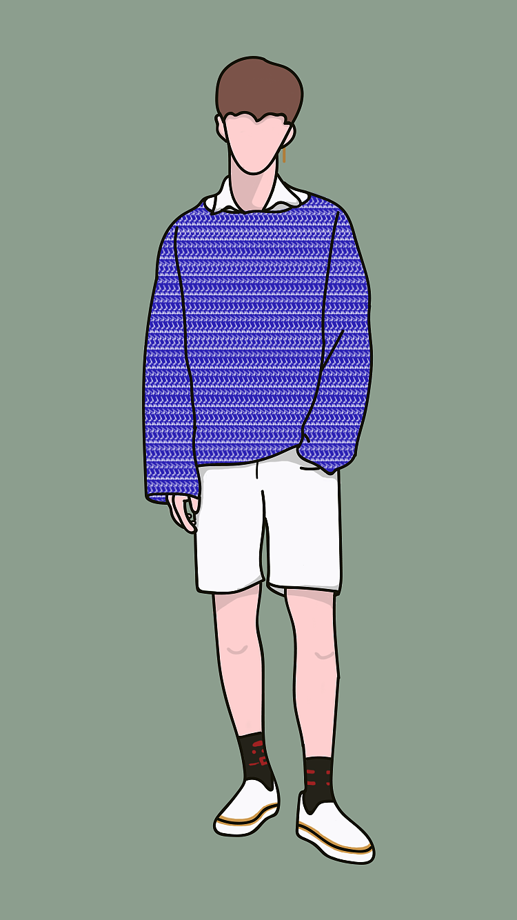 范丞丞|插画|创作习作|侧脸k_原创作品-站酷zcool