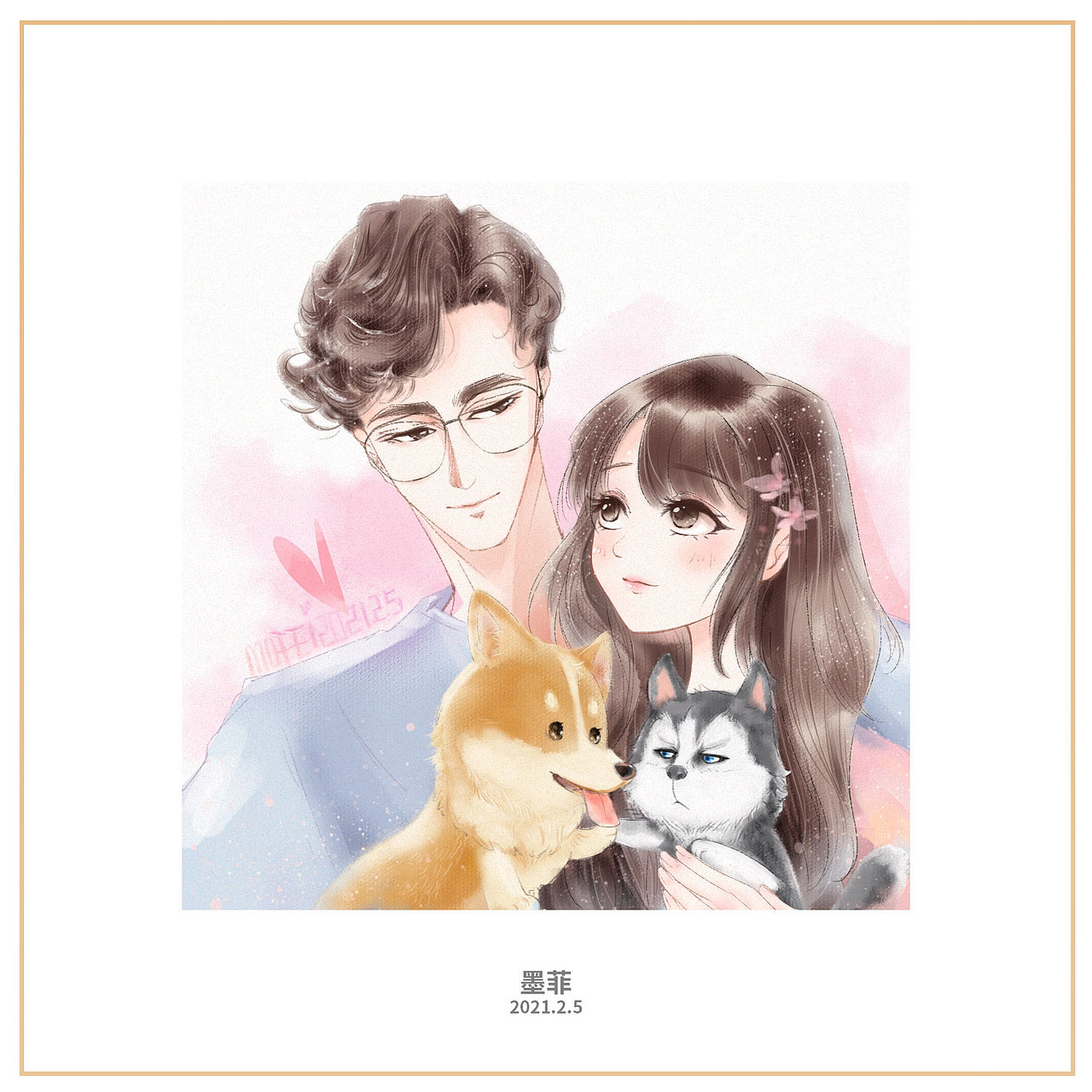 給朋友們畫的頭像（圖ZMjQ4NDE0MTgw） - 創(chuàng)作習(xí)作 - 站酷設(shè)計師島島子原創(chuàng)素材 - 站酷ZCOOL