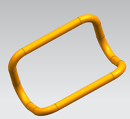 三维金属管3d画图,画3d水管金属效果图,ug/rhino画图