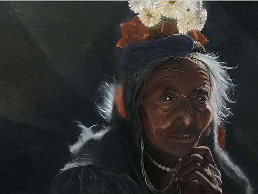 古典油画整理-阿尔卑斯老人