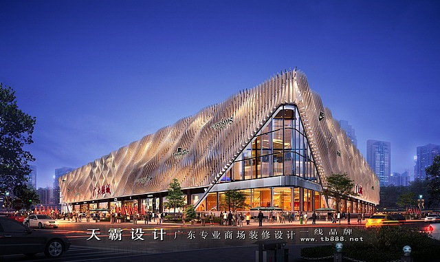 供南宁商业综合体设计客户参考的大型商业空间设计效果图