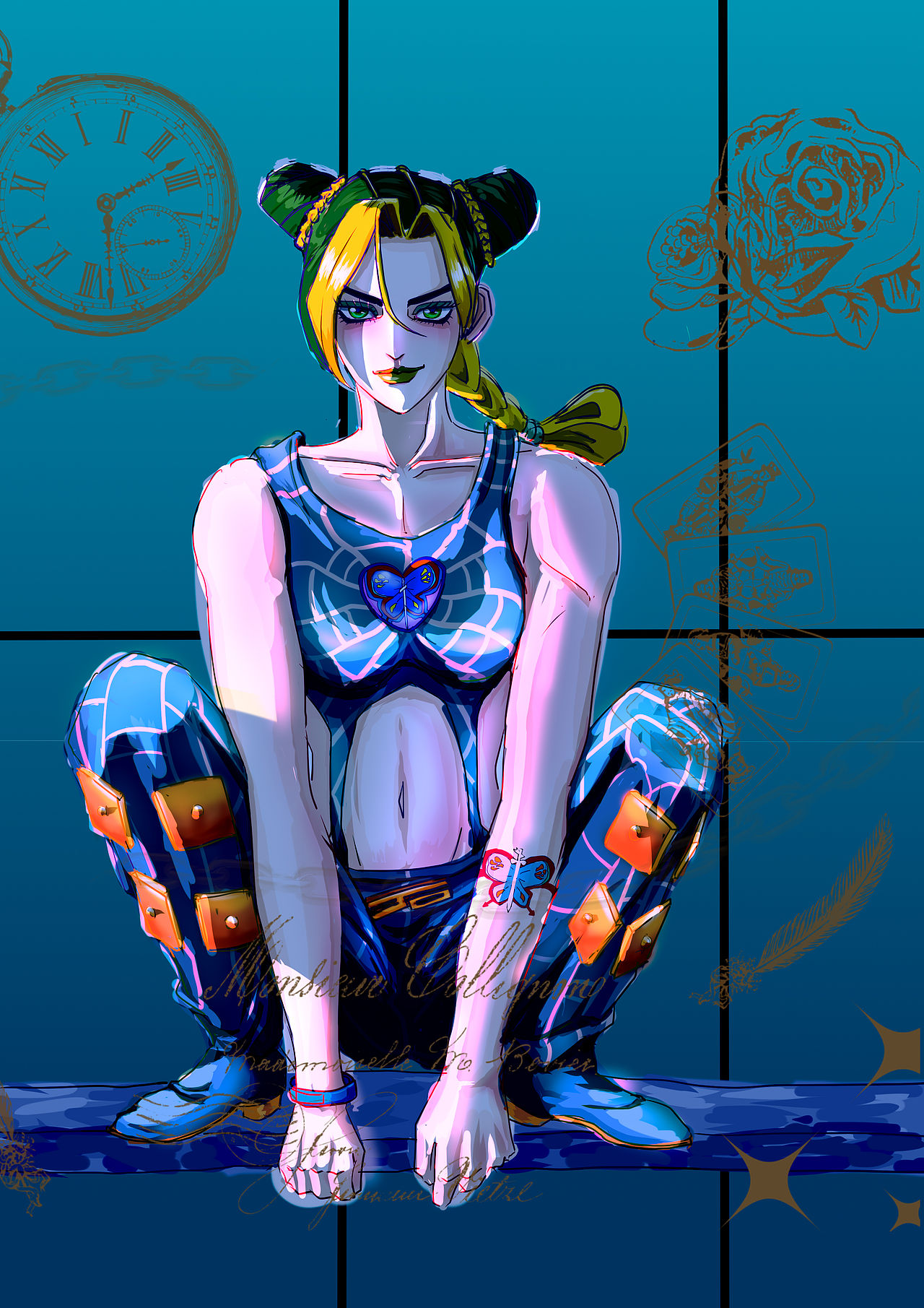 同人 jojo 空条徐伦（图ZMjg1MTA1NTIw） - 艺术插画 - 站酷设计师冰屿子原创素材 - 站酷ZCOOL