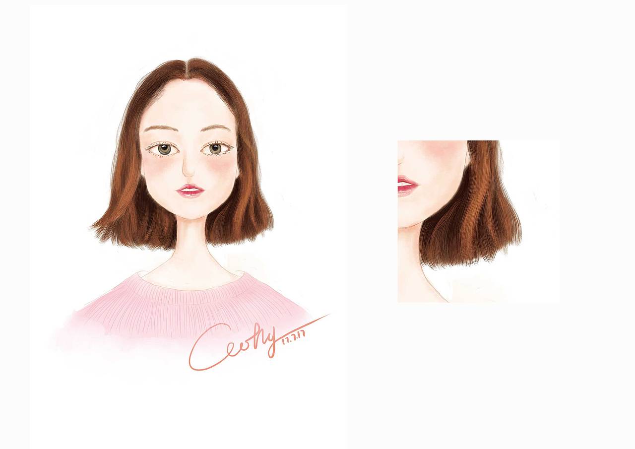 Z女孩（图ZODU4NzA1MDA=） - 创作习作 - 站酷设计师catly_wang原创素材 - 站酷ZCOOL