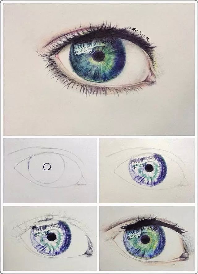 圆珠笔画-心灵的窗户